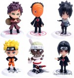 Haikou Yingeach Trading Firm 6 db-os Naruto jellegű figura szett 7 cm