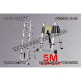 Haina M143 Kétágó Teleszkopós 5méteres Létra 2,5m+2,5m