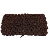 Hair Power rizsmintás gumírozott fejpánt, sötétbarna