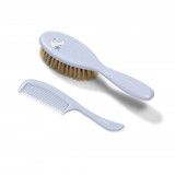 Hajkefe és fésű Baby Ono kék