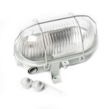 Hajólámpa fém ráccsal ovális 60W