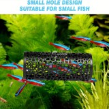 Hal búvóhely - PP anyagból készült akvárium dekoráció kis halaknak és garnéláknak - ragasztós lebegő henger alakú élőhely kiegészítő