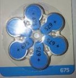 HALLÓKÉSZÜLÉK ELEM Varta Oction 675 6db gombelem/csomag