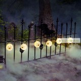 Halloween-i lampion fényfüzér, pók 165 cm