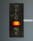 Halloween-i LED-es hangulatkép, 30x70 cm