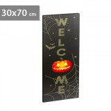 Halloween-i LED-es hangulatkép - fali akasztóval, 2 x AA, 30 x 70 cm 58402
