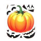 Halloween-i matrica szett - tök - 15 részes (58131C)