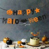 Halloween-i papír girland - &#039;&#039;Happy Halloween&#039;&#039; felirat - 3,5 m