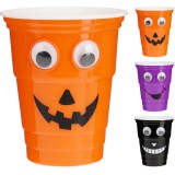 Halloween műanyag pohár mozgó szemekkel többféle színben 491663680