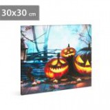 Halloweeni led hangulatkép 30 x 30 cm - Family Halloween, 58401