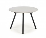 Halmar BALROG - kerek Étkezőasztal - világosszürke / fém