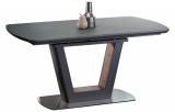 Halmar BILOTTI - Étkezőasztal - Matt antracit (Széthúzható)