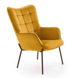 Halmar CASTEL - fotel - Mustársárga