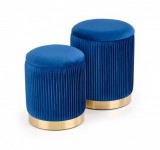 Halmar MONTY - Puff szett - Sötétkék