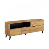 Halmar NEST - tv-állvány - lefkas tölgy / fekete