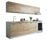 Halmar PERLA 260 - Konyhablokk (Sonoma tölgy/fehér)