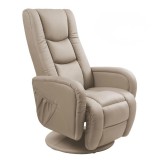 Halmar PULSAR - Fűthető masszázsfotel (cappuccino)