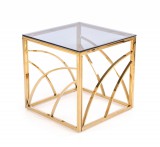 Halmar UNIVERSE Kwadrat - Dohányzóasztal - Arany