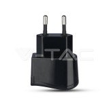 Hálózati aljzat 2 USB porttal, fekete színű