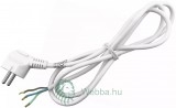 Hálózati kábel Szerelhető 3G1.0 1.5m Földelt Dugvillával Fehér