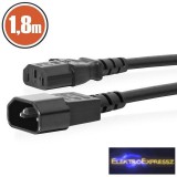 Hálózati tápkábel hosszabbító vagy monitorkábel 1,8 m