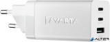 Hálózati töltő, 1xUSB, 2x USB-C kimenet, 65W, VARTA "High Speed"