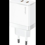 Hálózati töltő USAMS 2xUSB-C T54 40W PD Fast C (USA968)