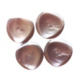 Halványlila gyöngyházfényű 2 lyukú gomb - 25 mm