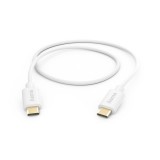Hama 00201590 1m USB-C fehér adat- és töltőkábel (00201590)