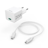 Hama 00201675 mobiltelefon töltő Headset, Tápérintkező, Okostelefon, Táblagép Fehér Váltakozó áram Gyorstöltés Beltéri