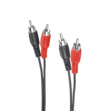 Hama 00205085 audio kábel 1,5 M 2 x RCA Fekete (205085)