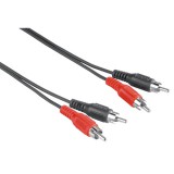 Hama 00205087 audio kábel 5 M 2 x RCA Fekete