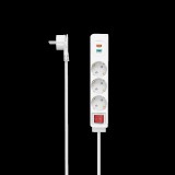 Hama 00223185 elektromos elosztó 1,4 M 3 AC kimenet(ek) Beltéri Fehér (223185)