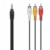 Hama 00305016 audio kábel 1,5 M 3.5mm 3 x RCA Fekete