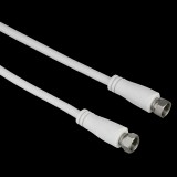 Hama 122435 koax kábel 3 M F Fehér (122435)