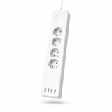 Hama 176574 WiFi okos konnektor elosztó + USB 10A fehér (h176574)
