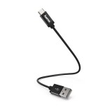 Hama 178281 USB kábel 0,2 M USB 2.0 USB C USB A Fekete