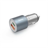 HAMA 201639, FIC E3 AUTÓS TÖLTŐ USB DUPLA, 3A, QUALCOMM QC 3.0 (38W)