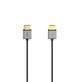 Hama 205449 HDMI apa - HDMI apa, 1.5 m, 8K, Ethernet Fekete-Szürke kábel