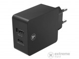 Hama 210520 univerzális hálózati USB-A és type-C töltő, PD/QC, 30W