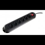 Hama 230V Elosztó 6 aljzatos 3m - Fekete (P2223756)