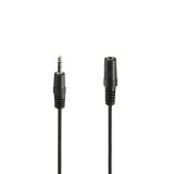 Hama 3.5 mm Jack Plug / Socket Stereo Audio Cable 2m Black 00205104