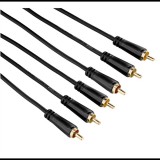 Hama 3RCA – 3RCA AV kábel, 3m