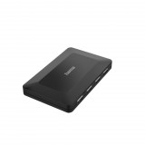 Hama 4 port USB 2.0 480Mbit/s hub fekete (00200122) (h00200122) - USB Elosztó