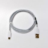 Hama adatkábel microUSB,SZÖVET 1M, FEHÉR (20075)