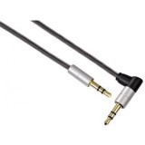 Hama Aluline 3.5 mm jack összekötő kábel 90fok 0.75m (80874) (80874)