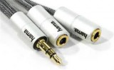 HAMA ALULINE  3 ,5mm jack elosztó adapter (80857)