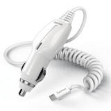 Hama autós töltő Micro USB, 1000mA - fehér (173612)