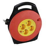 HAMA Cable Reel, 4 sockets, 10 m - 121960
