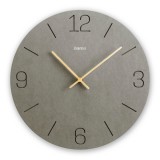 HAMA Crete Wall Clock, Quartz Clock, Analogue, MDF, Engraved Numerals, Ø 30 cm - 185881